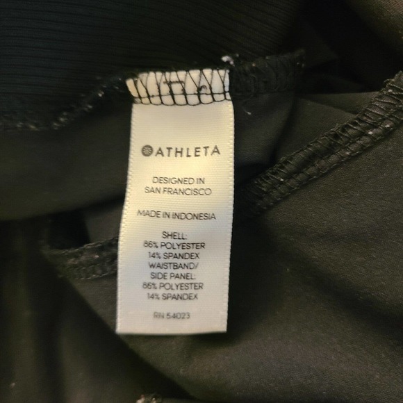 Athleta Brooklyn Ankle Pant Black Pull On Stretch Waist and Side Panels Size 12 - Picture 13 of 14